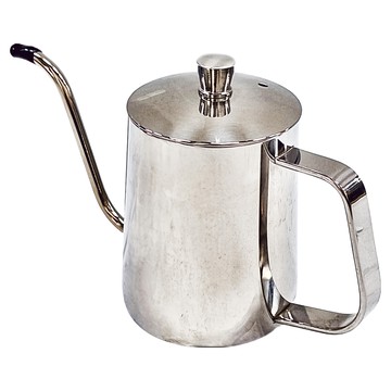 LifeShopping 不鏽鋼手沖咖啡壺 350ml 拋光銀  CAKN0098SV  1個