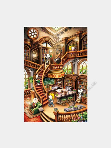 咖啡圖書館/300片/史努比