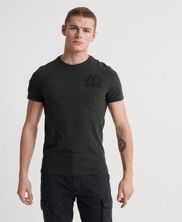 Superdry Men's Men's Core Applique Short Sleeve T-Shirt Green / Surplus Goods Olive Grit - Size: S