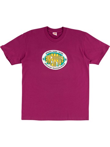 Supreme - graphic-print crew neck T-shirt - men - Cotton - M - Purple