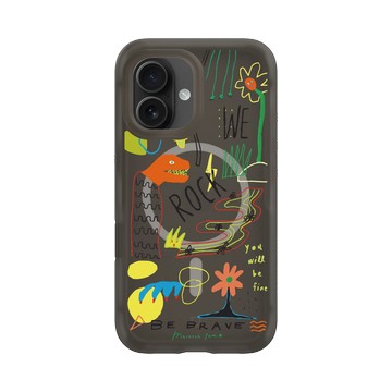 iPhone 16 AirX 本質黑 - MacaronToe 馬卡龍腳趾 - 勇敢一點 We Rock