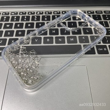 ins風天窗流沙滑片適用蘋果16promax手機殻iPhone15小衆14液體13