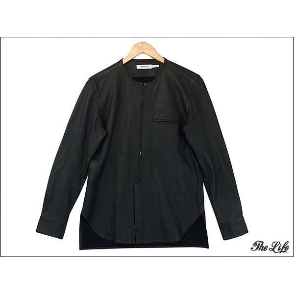 中古 14AW nonnativeノンネイティブ ラムレザーシャツ/黒/1/LABOURER SHIRT WASHABLE LAMB LEATHER/NN-S2611  | LINEショッピング