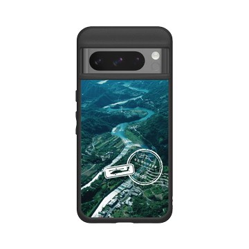 Pixel 8 Pro SolidSuit 黑 - Chi Po-Lin 齊柏林《看見台灣》十週年原創設計系列 - 來自空中的情書（明信片版）