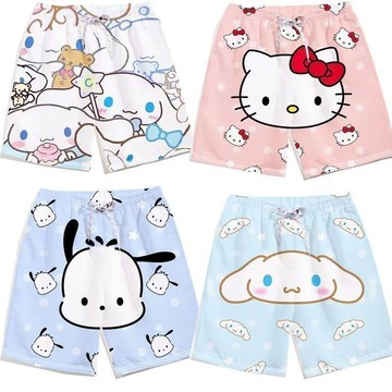 🔥台灣發貨 高品质🔥【四季皆宜】三麗鷗凱蒂貓超萌甜美可愛HelloKitty短褲潮流學生男女情侶裝褲子