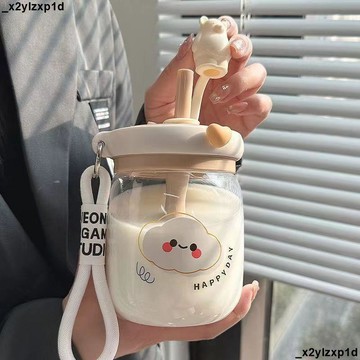 【核心賣點】可愛吸管水壺 水杯 水瓶 水壺 ins高顏值水杯 女生 可愛吸管攪拌 辦公室 雙飲塑膠杯 兒童 新款 茶杯子