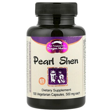 Dragon Herbs, Pearl Shen，500 毫克，100 粒素食膠囊