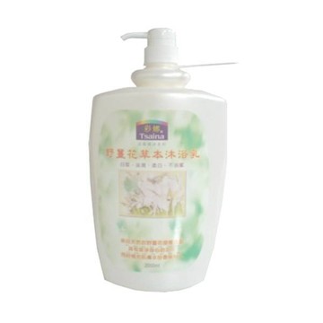 Tsaina 彩娜 野薑花草本沐浴乳 日製、溫和、清爽、不含皂鹼  2L  1瓶