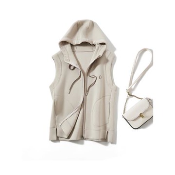 島國出扣單！女連帽空氣棉工字馬夾春秋冬疊穿無敵百搭外套 強推