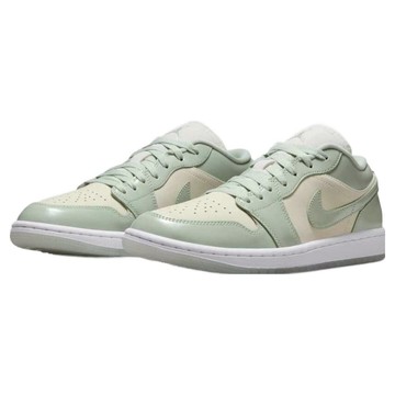 NIKE 耐吉 女款 JORDAN WMNS AIR 1 LOW SE 運動鞋 HF4078-100  米色 + 淺綠色  24.5cm