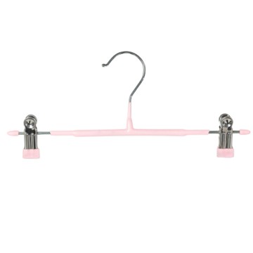 樂嫚妮 多功能防滑褲夾 /吊褲架/一字型褲裙夾/防風-10入-粉