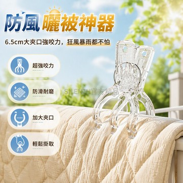 台灣出貨✨ 強力隱形夾子 透明婚禮固定夾 防風曬衣夾 衣物襪子被單夾 大號雙股彈簧夾