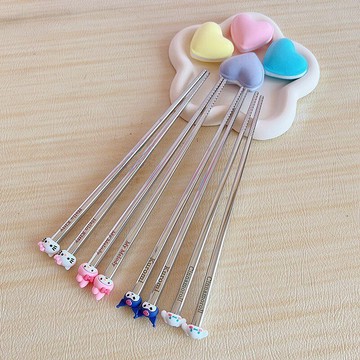 卡通 造型 304不鏽鋼 筷子 兒童 學生可愛 餐具【AA-006】2F