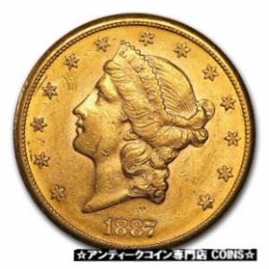 アンティークコイン Liberty Gold Double Eagle AU SKU 1887-S