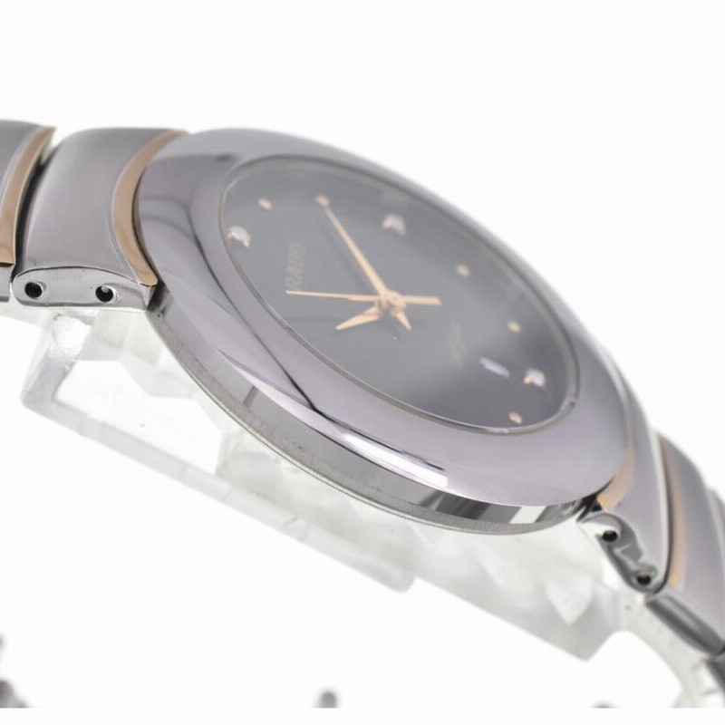 ☆美品【RADO】ラドー ダイヤスター 4P 黒 文字盤 デイト
