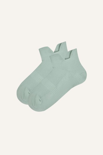 Powder Blue Breathable Cotton Ankle Tab Socks