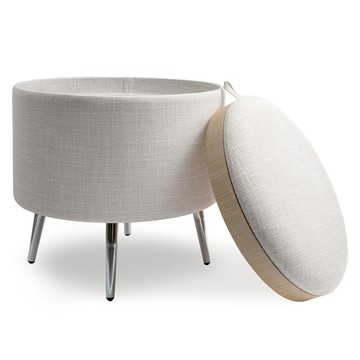 FORBLISS 奧賽羅多功能收納凳 大型  燕麥白  1個