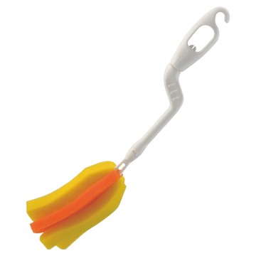 Richell 利其爾 握柄可拆奶瓶刷  柔軟刷毛不損傷奶瓶 銀離子抗菌  1支