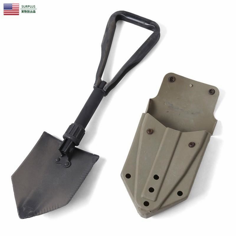 実物 USED 米軍 ENTRENCHING TOOL フォールディングショベル カバー 