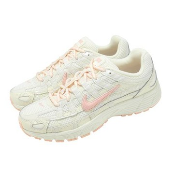 Nike 休閒鞋 Wmns P-6000 女鞋 米白 粉紅 復古 老爹鞋 緩震 IR1215-101