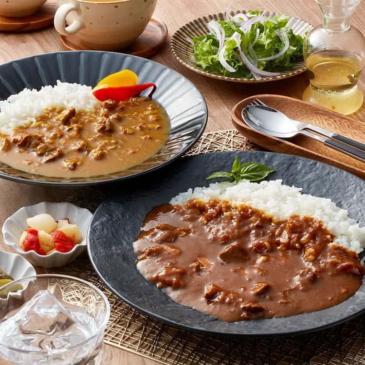 愛知 名古屋コーチン＆秀麗豚 カレーセット 200g×各2 ※離島は配送不可