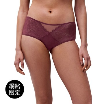 網路獨賣【Chantelle Easy Feel】平口內褲>XS-M>紫紅色(94240_0K7)【Floral Touch】