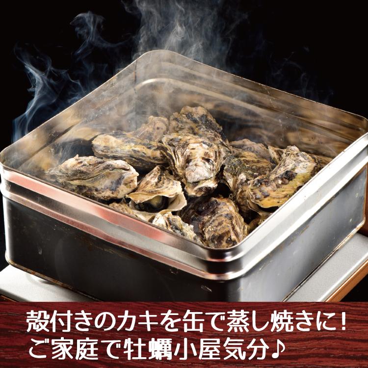 お歳暮 ガンガン焼き 海鮮 BBQセット バーベキューセット 牡蠣缶 3kg 30〜40個 かき カキ