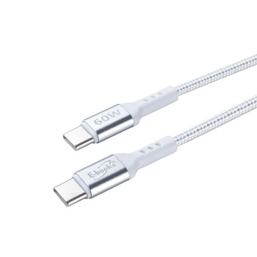 XA69 鋁製Type C to C 60W耐拉扯充電傳輸線-20cm