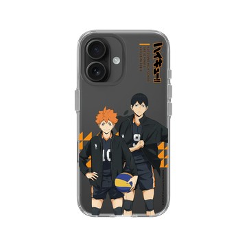 iPhone 16 Clear Case（相機按鈕） 透明 - 排球少年 Haikyu!! - 日向翔陽 & 影山飛雄 01