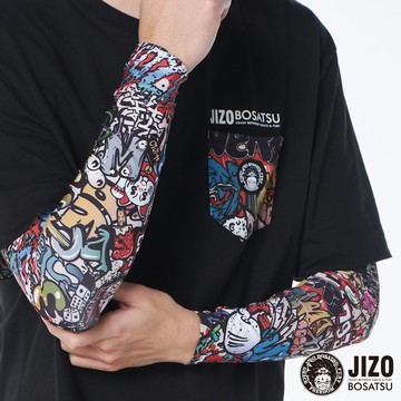 【配件9折】地藏塗鴉滿版袖套 - BLUE WAY 地藏小王