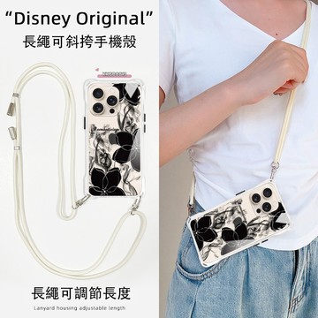 暈染黑金茶花 掛繩手機殼 型號齊全 iPhone 16 15 14 13 12 XS 手機背帶 手機殼 背帶手機殼