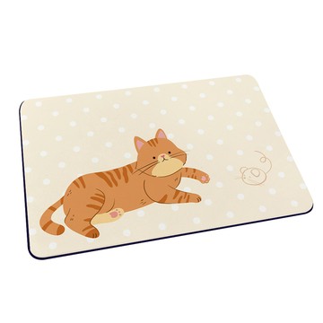 軟式珪藻土地墊 自創-貓咪系列 玩具貓貓 （60*40*0.5cm）_廠商直送