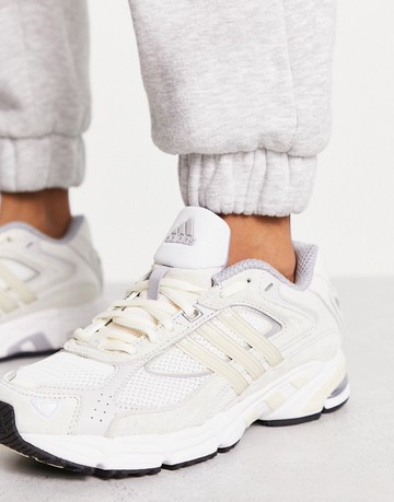 adidas Originals Response CL trainers in white and cream