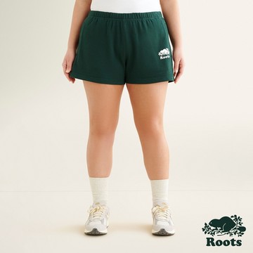 Roots 女裝- ORIGINAL棉短褲-深綠色