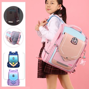 小學生書包女一二三到六年級女生背包男女孩兒童減負護脊超輕防水
