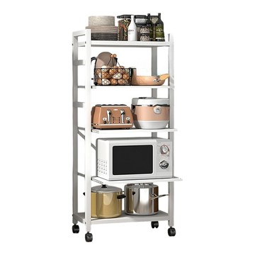 【居家生活Easy Buy】五層三抽拉可調整電器抽拉架-43CM面寬五層可調整-43公分-白天使