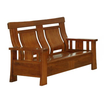 【MUNA家居】072型實木雙人椅