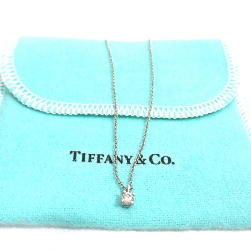 ティファニー ネックレス ソリティア ダイヤモンド ペンダント TIFFANY & Co PT950 | LINEブランドカタログ