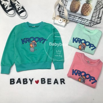【BabyBear】現貨 童裝 兒童上衣 兒童長袖 純棉 男童 女童 兒童圓領 TH0040