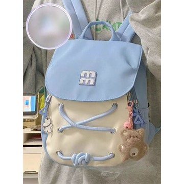 熱賣💡ins風可愛少女雙肩包 小巧揹包輕便通勤包大學生旅行日系小書包女单肩包 背包  雙肩包 斜挎包 書包包 通