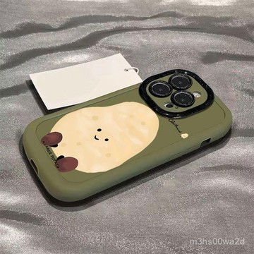 一個大土豆適用蘋果iPhone16promax/15/14/13/12/11手機殼7/8plus/xs泡芙殼