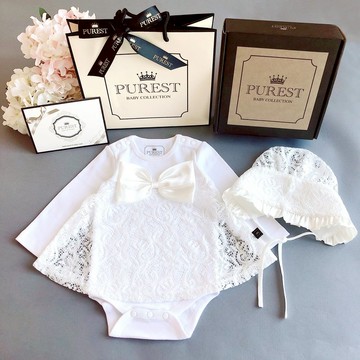 皇家蕾絲小公主 長袖 寶寶彌月禮盒組 嬰兒 新生兒 滿月送禮推薦