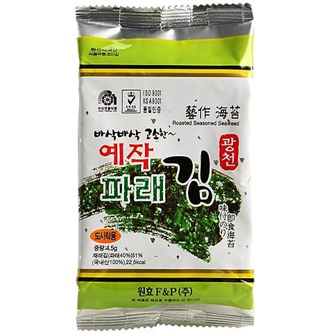 パレ（青のり）お弁当用海苔1箱（24袋×120円） 韓国海苔 味付け海苔 韓国食品