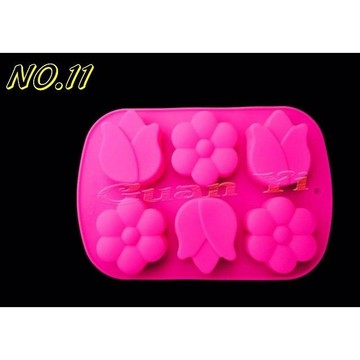 編號11.矽膠模 六孔梅花鬱金香
