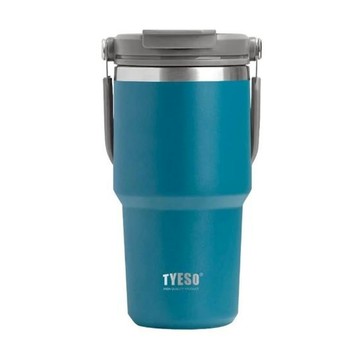 TYESO 泰碩 手提304不銹鋼水杯  深湖藍  600ml  1個