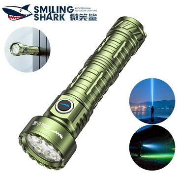 微笑鯊正品 Z3 迷你強光手電筒 LED磁吸小手電 可加延遲管18650 3檔 Type-C 小巧便攜 防水戶外露營反正