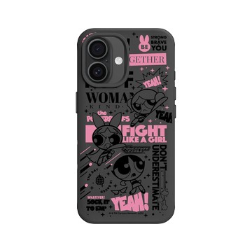 iPhone 16 SolidX 黑 - The Powerpuff Girls 飛天小女警 - 女孩的力量海報款