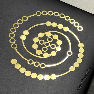 【獨家設計】金屬貼紙河圖古代宇宙圖 | 能量貼紙