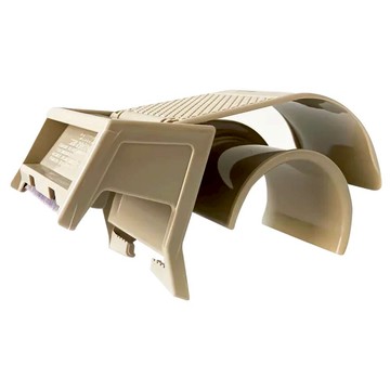 TPL 不沾膠封箱膠帶切割器 17x7.1x6.6cm 卡其色 ABS塑料材質 台灣產地  1個