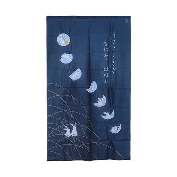 針織長門簾-85x150cm-玉兔搗藥-2條